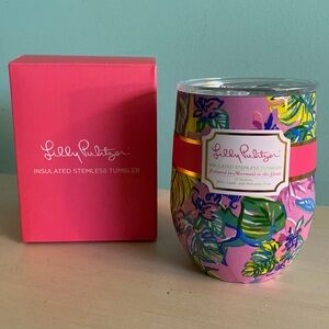 Lilly Pulitzer Insulated Stemless Tumbler - “Mermaid in the Shade”